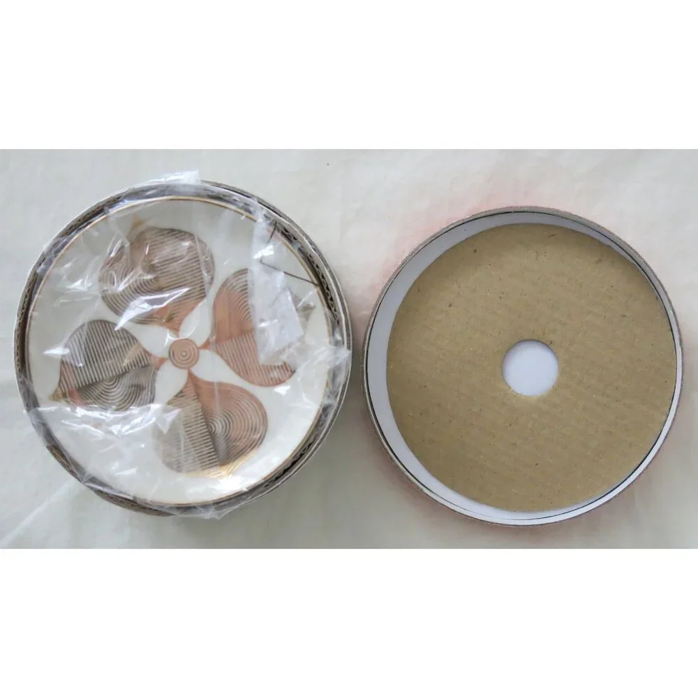 NIB Jonathan Adler HOLLYWOOD 4 Porcelain Gold Coasters RARE